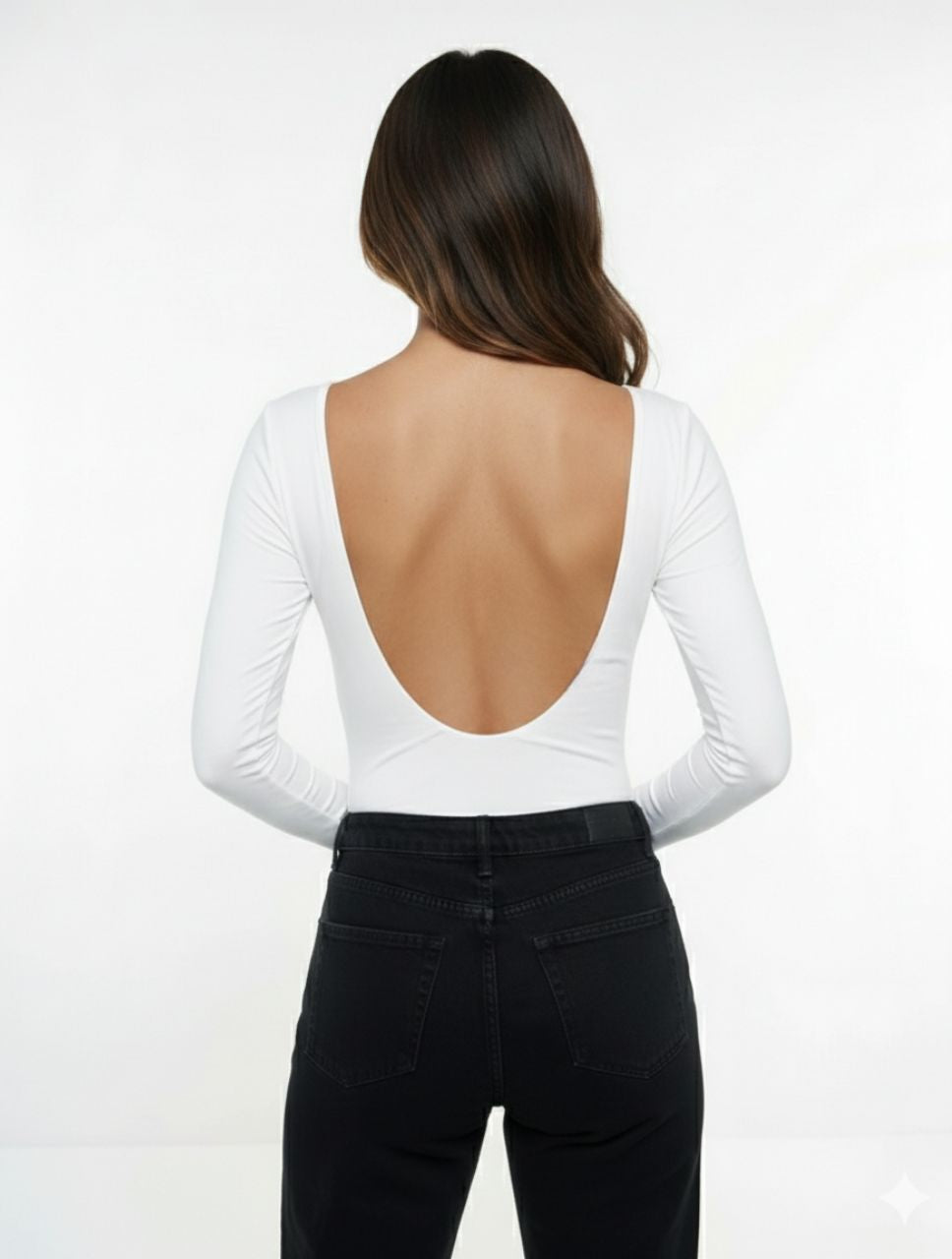 Body Para Mujer Escote Redondo en Espalda The Essential Artesanal Diseño