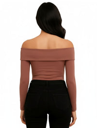 Body para Mujer Cuello Bandeja Manga Larga - The Local