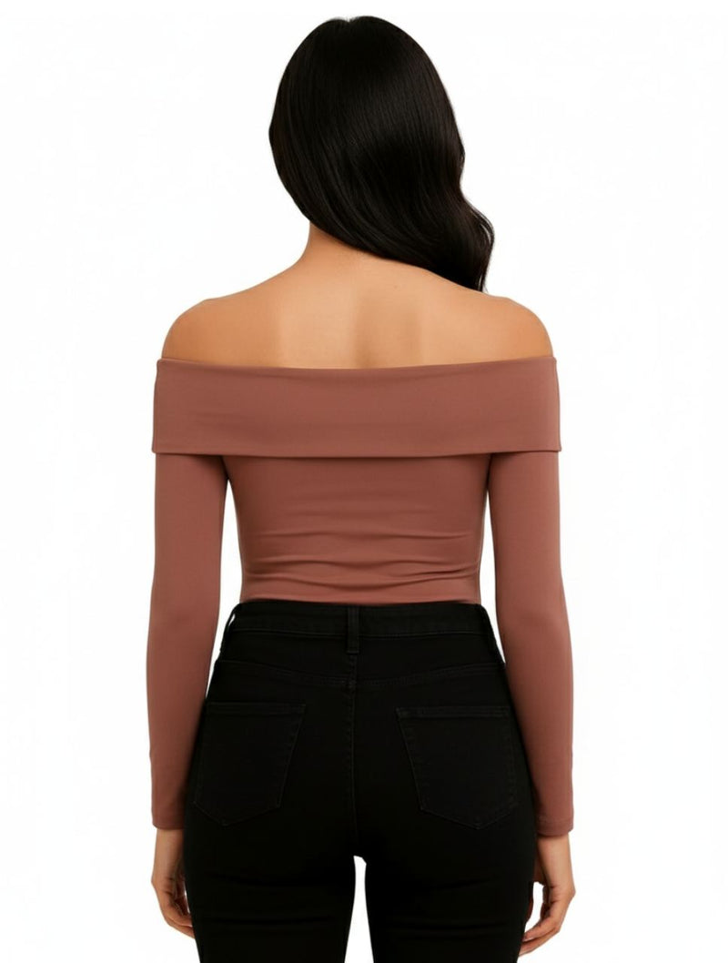 Body para Mujer Cuello Bandeja Manga Larga - The Local