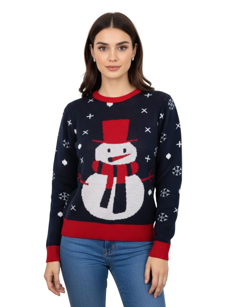 Suéter Cuello Redondo - Saco Navidad Azul