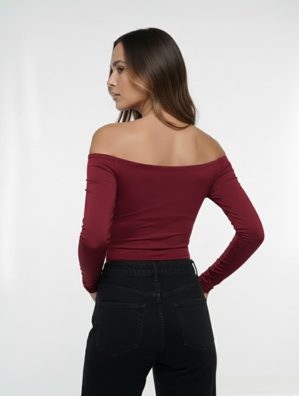 Body para Mujer Cuello Bandeja Manga Larga - Lauren