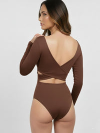 Body para Mujer Escote Cruzado Manga Larga - Adele