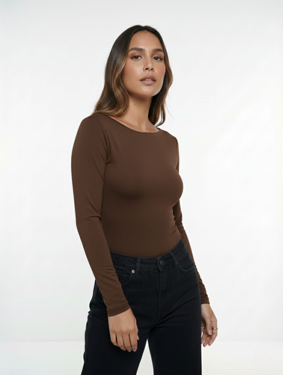 Body para Mujer Cuello Redondo Manga Larga - Rebeca