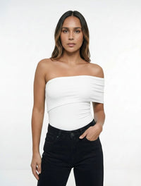Body para Mujer Escote Strapless con Banda Penelope Original Detalle