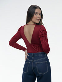 Body Para Mujer Cuello V The Barcelona Hecho a Mano Acabado