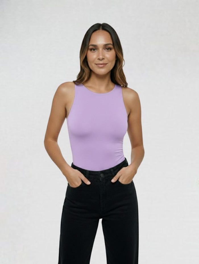 Body para Mujer Cuello Redondo Manga Sisa Simona Elegante Diseño