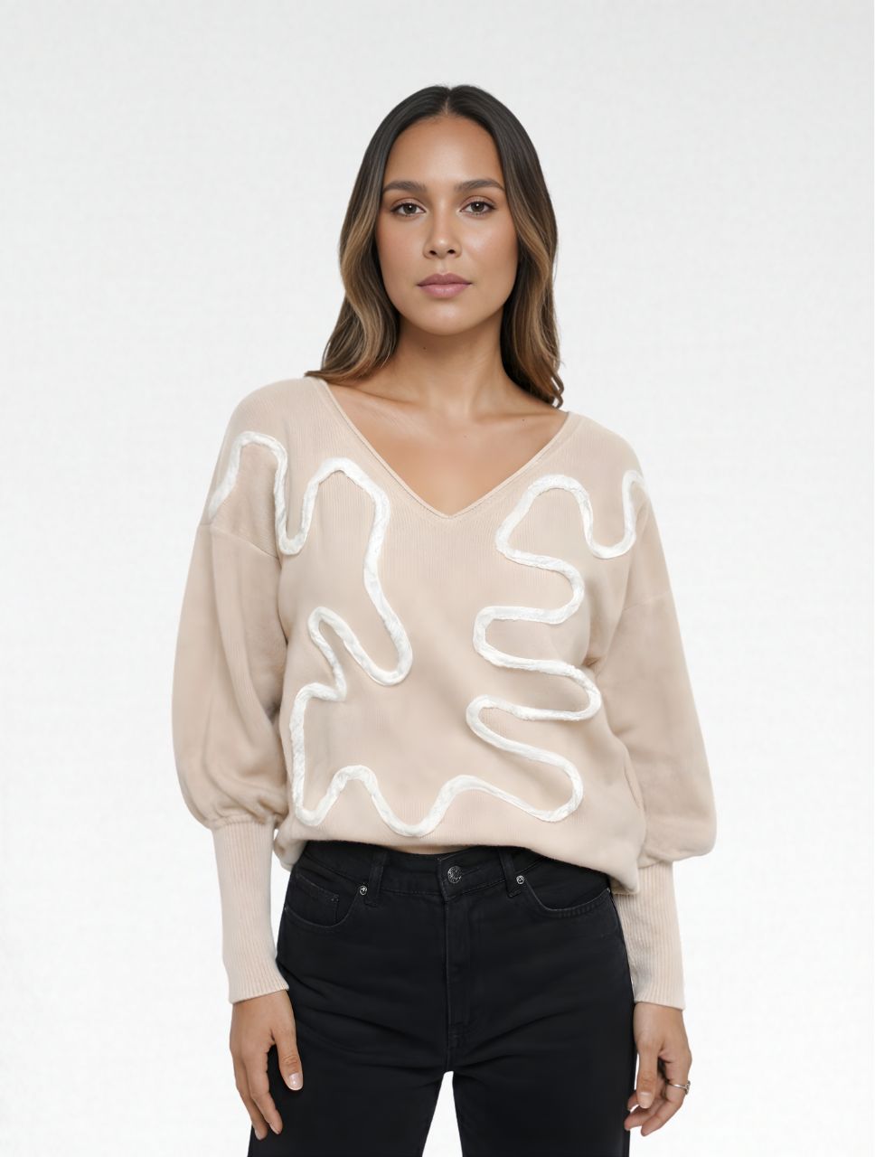 Suéter para Mujer Cuello V- The Garden