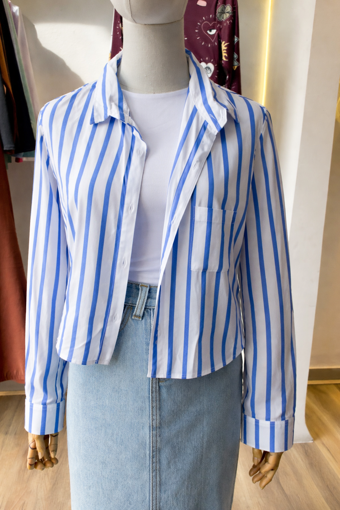 100. Blusa Con Botones Azul Marketing Personal Perfecto Estado Artesanal Diseño