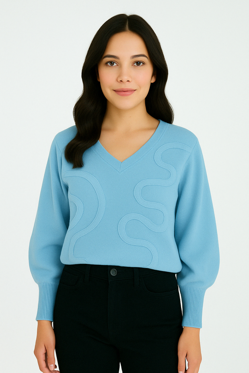 Suéter para Mujer Cuello V- The Garden