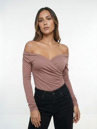 Body para Mujer Cuello Bandeja Manga Larga - Lauren