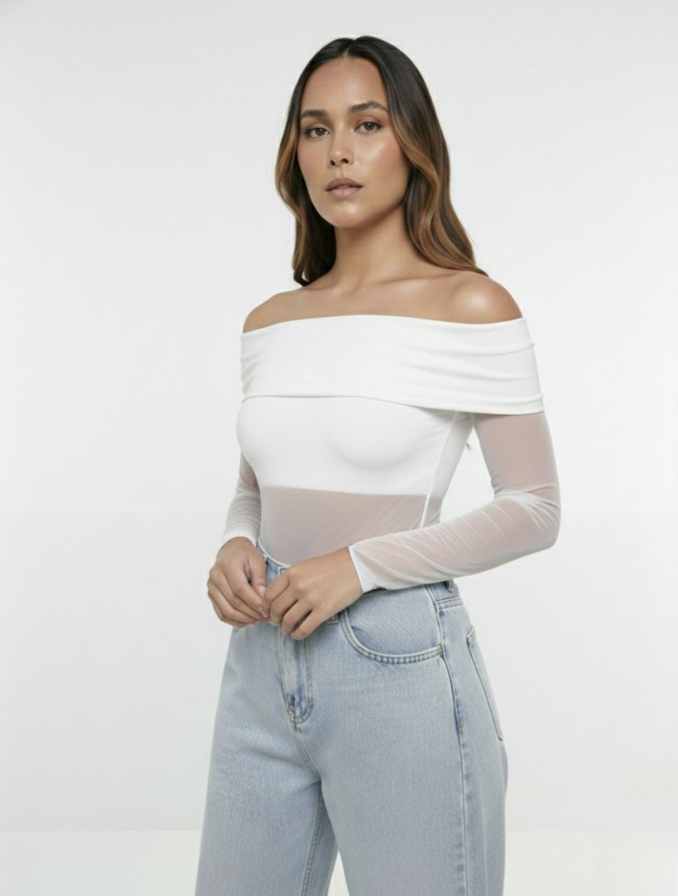 Body Mesh Malla The Saturno Elegante Detalle