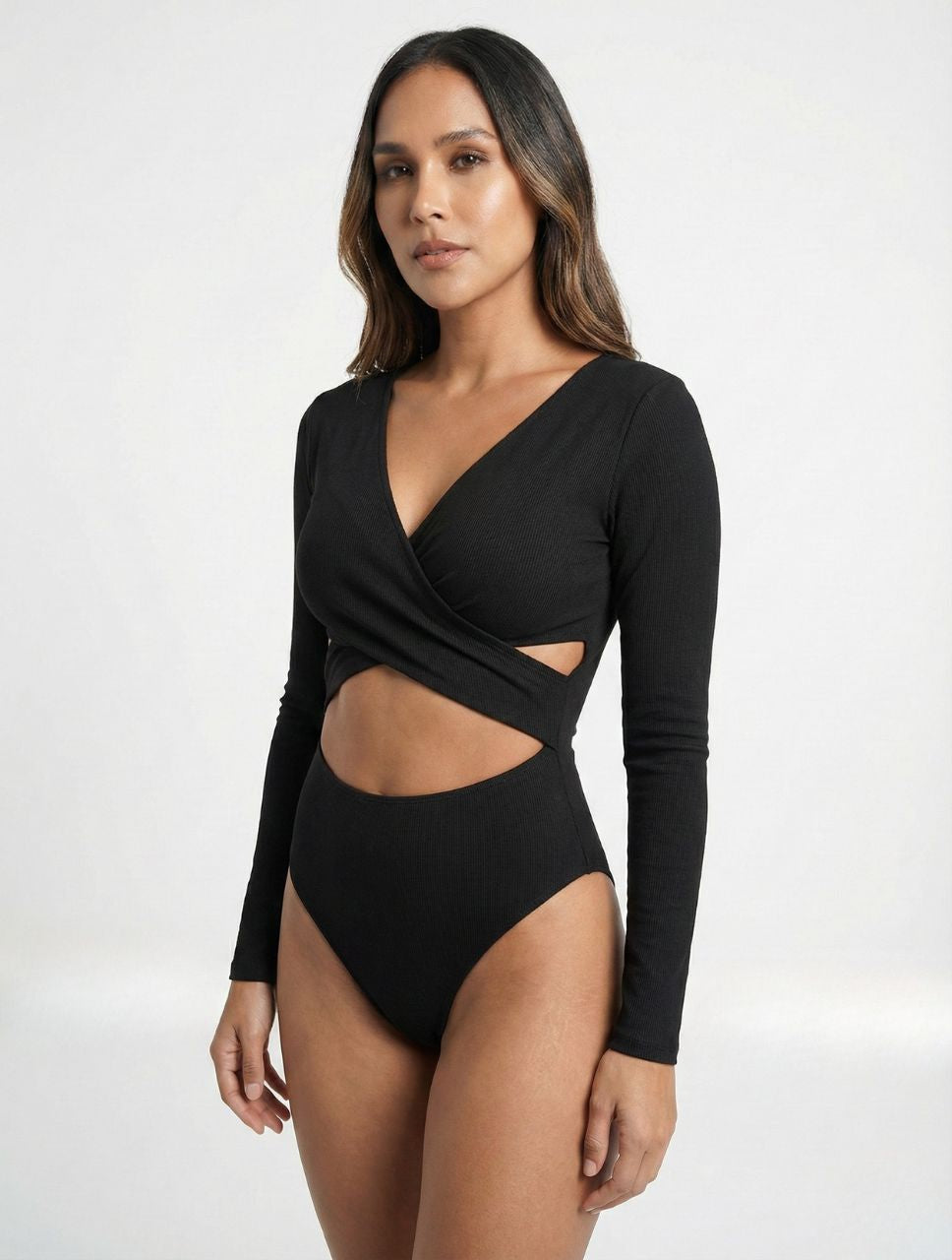 Body para Mujer Escote Cruzado Manga Larga - Adele