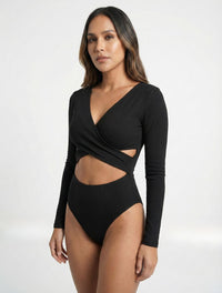 Body para Mujer Escote Cruzado Manga Larga - Adele