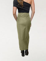 Falda para Mujer Verde Seco con Boleros- The Splendid Verde Seco