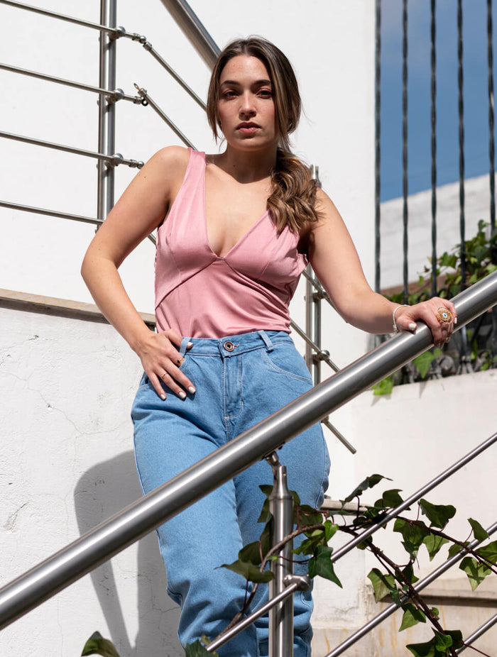 68. Body Rosa / Muestra Molgoa Nuevo Artesanal Diseño