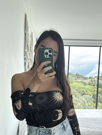 Body Estampado en Malla Mesh - The Golden