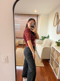 9. Blusa con Lentejuelas Vino Nueva Santa Maria Nuevo Colombiano Look