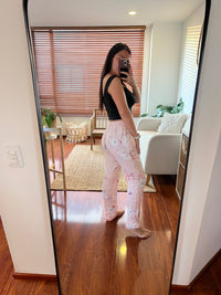 17. Pantalón Pijama Rosa Punto Blanco Colombiano Look