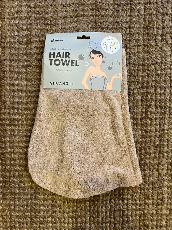 6. Toalla para Cabello Camel Nueva Artesanal Diseño