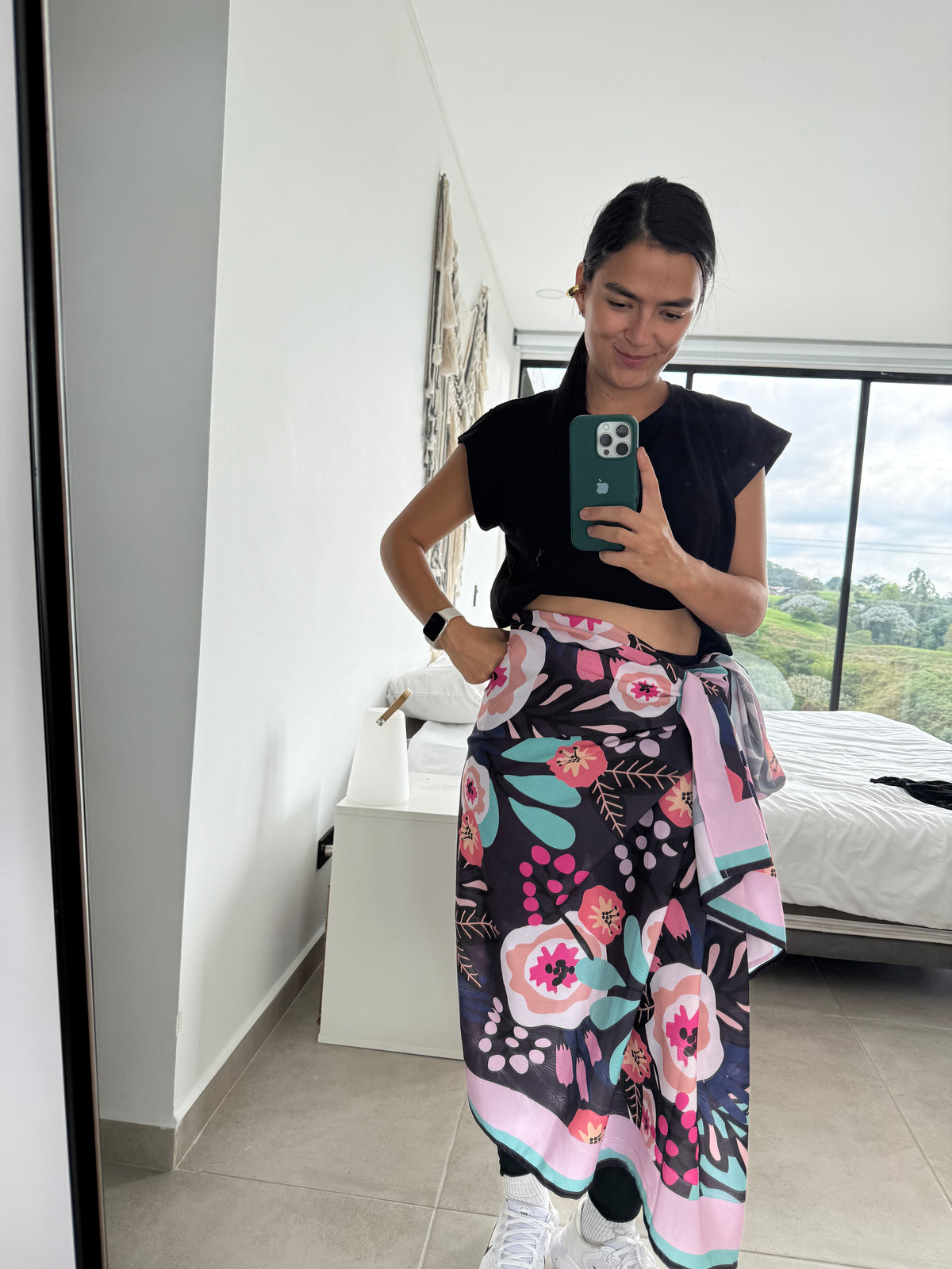 188. Salida de Baño Rosa Nueva Talla U Muestra Molgoa Artesanal Diseño