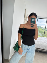 194. Blusa bandeja negra Nueva Talla S Muestra Molgoa Exclusivo Estilo