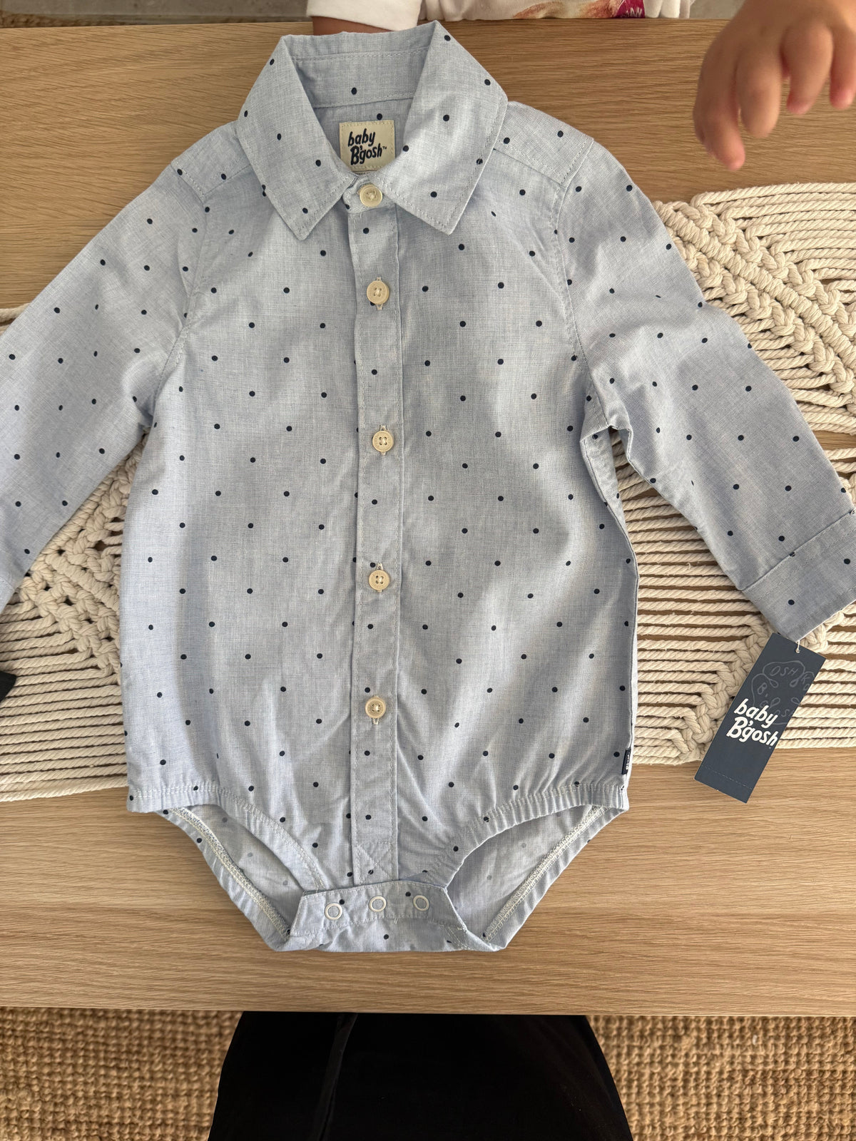 123. Enterizo Tipo Camisa Para Bebé Baby B'gosh en Perfecto Estado Exclusivo Estilo
