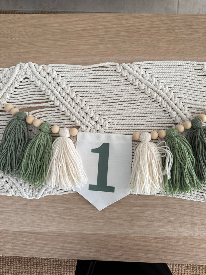 140. Centro Decorativo Verde en Perfecto Estado Artesanal Diseño