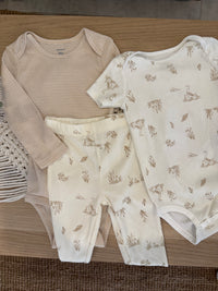 108. Set de 3 Piezas Para Bebé Carters en Perfecto Estado Artesanal Diseño