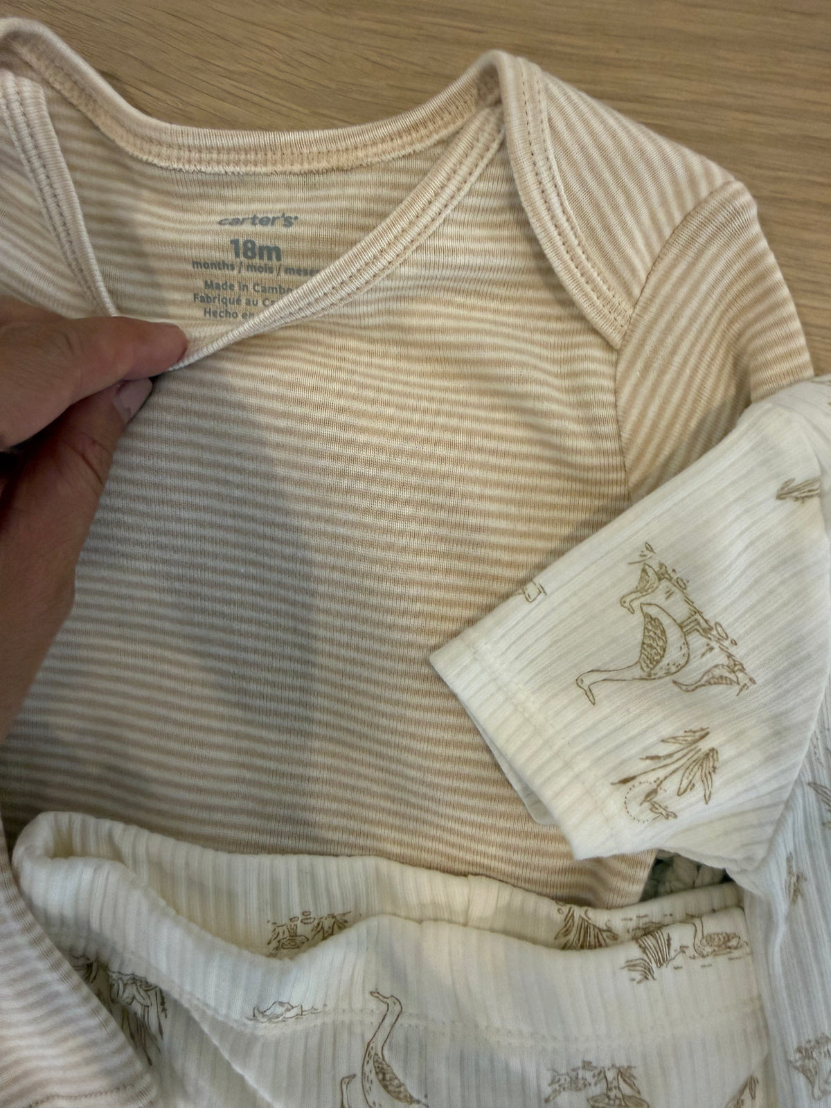 108. Set de 3 Piezas Para Bebé Carters en Perfecto Estado Colombiano Look