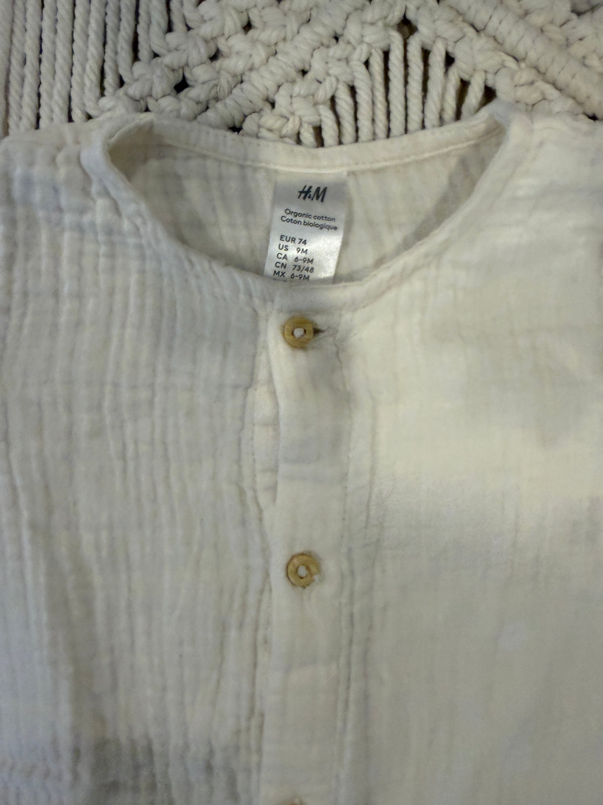 111. Enterizo Marfil Para Bebé H&M en Perfecto Estado Exclusivo Estilo