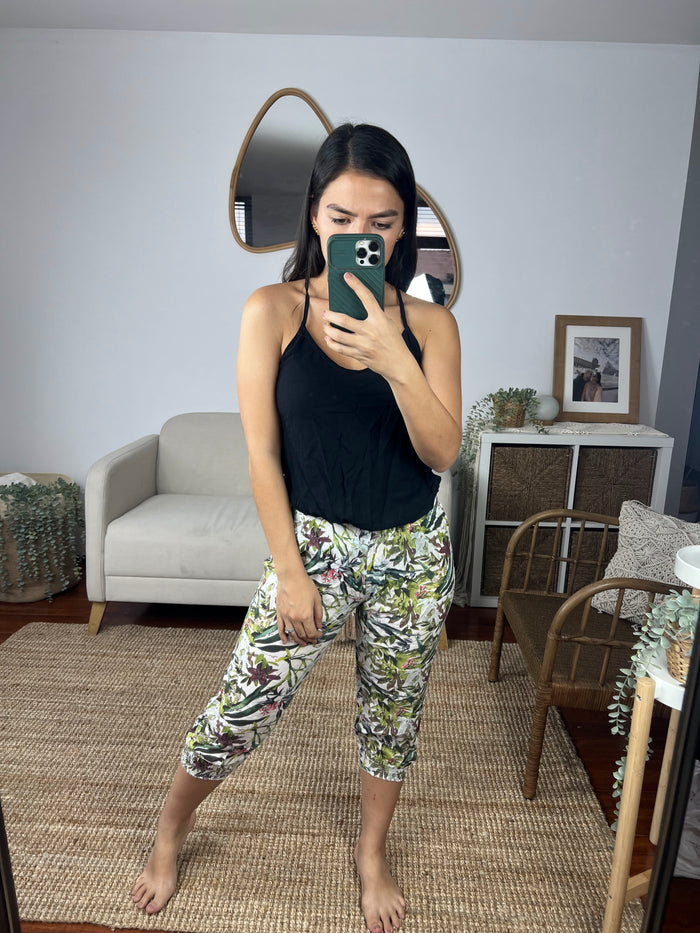 81. Pantalón Pijama Verde Options Perfecto Estado Artesanal Diseño