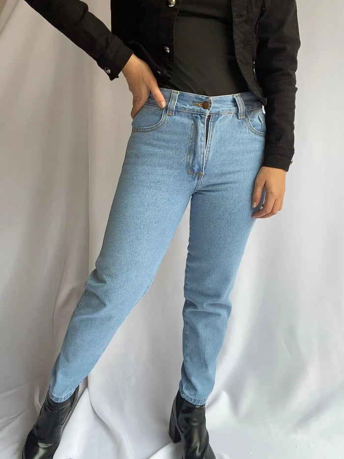 34. Jean Mom Azul / Muestra Molgoa Nuevo Artesanal Diseño