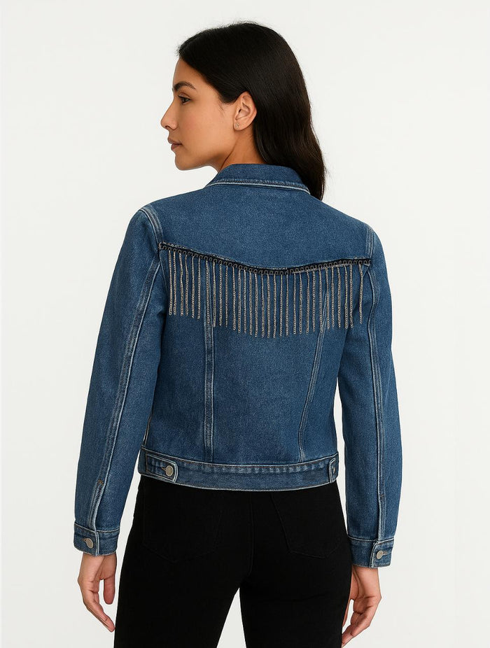 Chaqueta Denim Para Mujer The Path Exclusivo Estilo