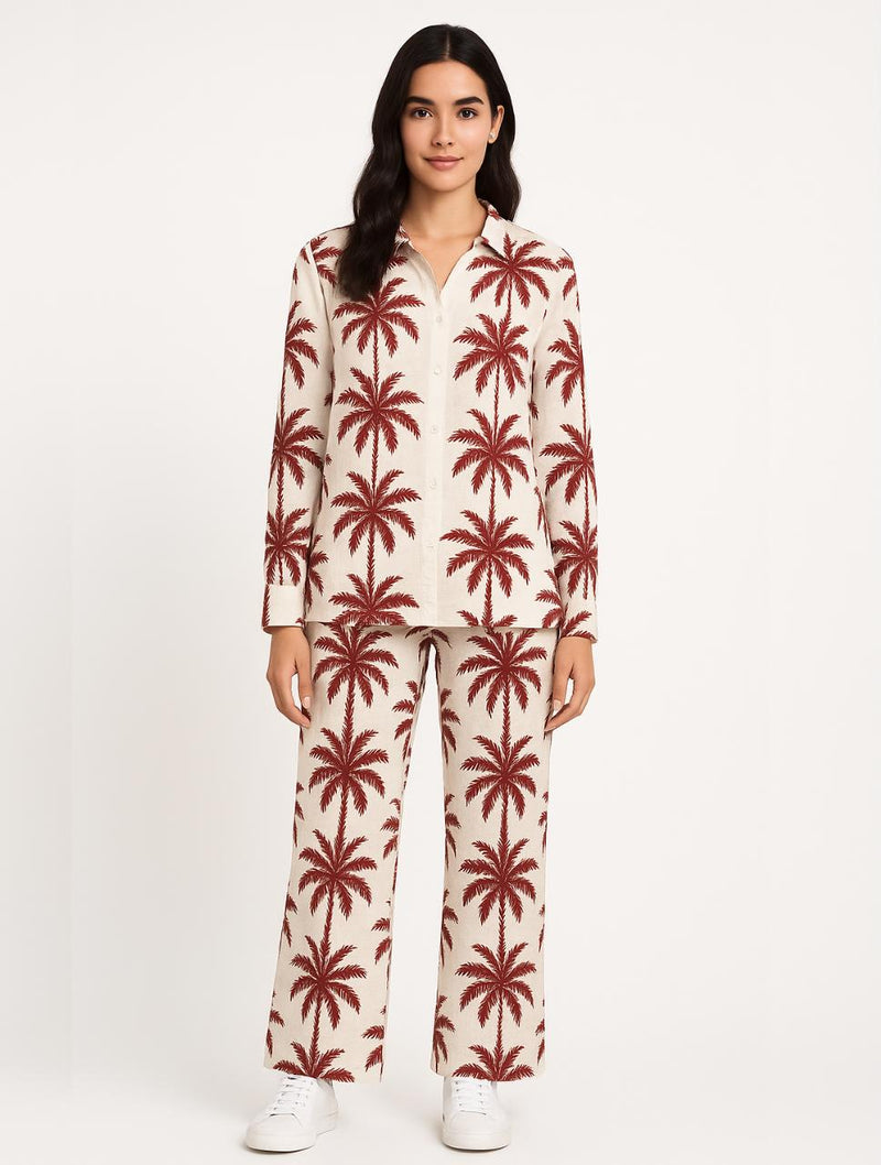 Set Para Mujer Pantalón y Blusa Mangas- The Palmer