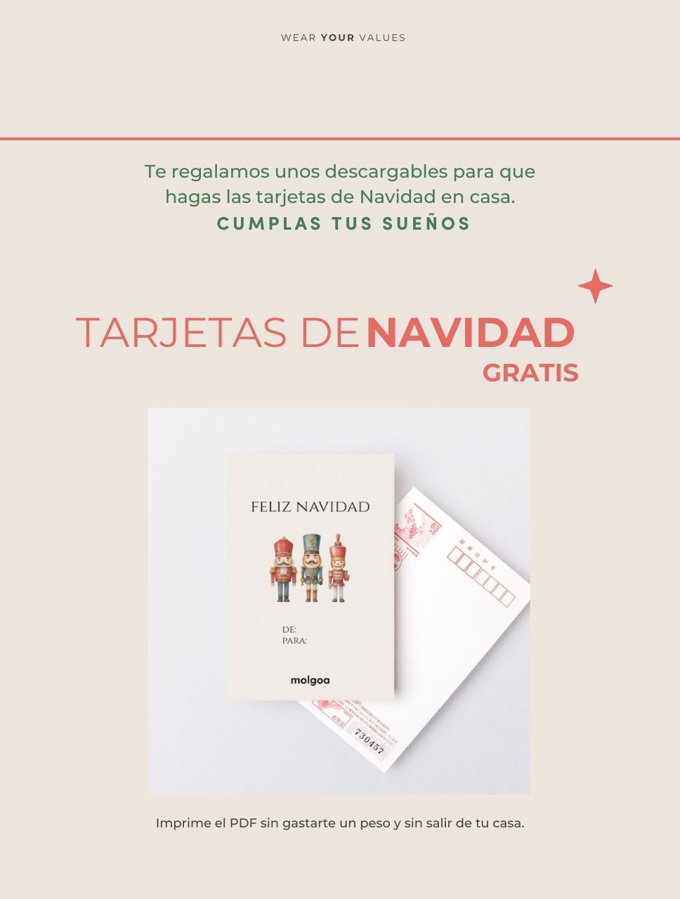 Archivo Imprimible Tarjeta Navidad GRATIS 🎅🏼
