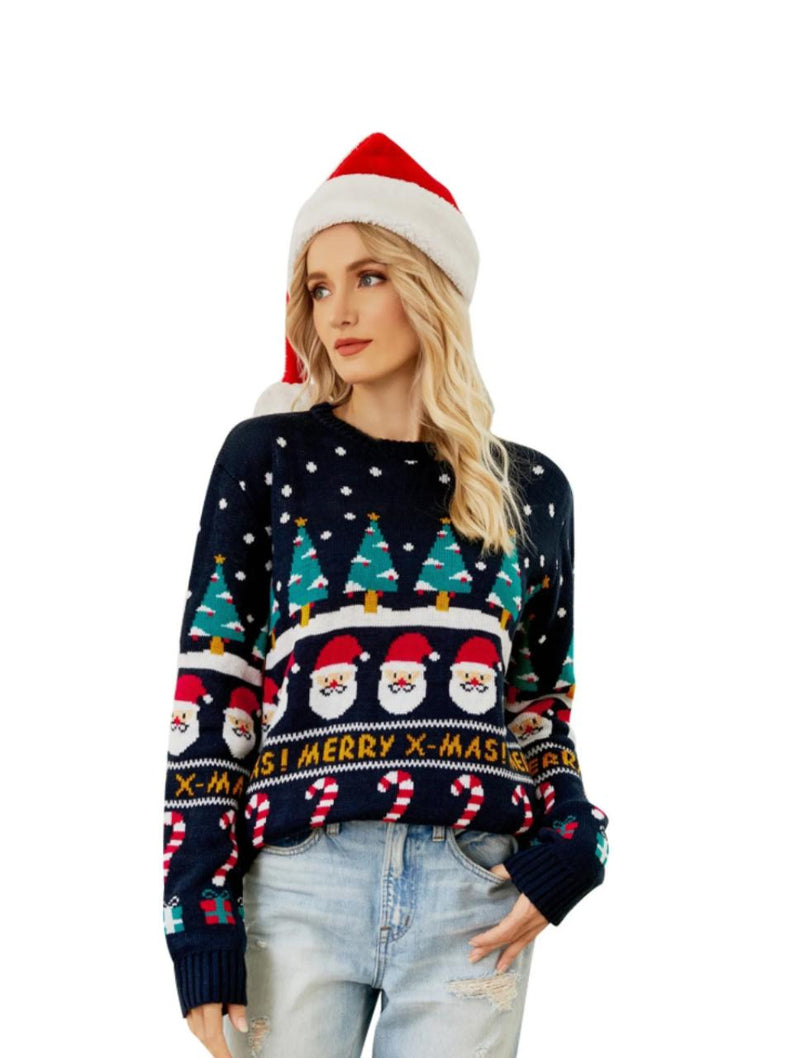 Saco Cuello Redondo Unisex - Saco Navidad Santa Claus