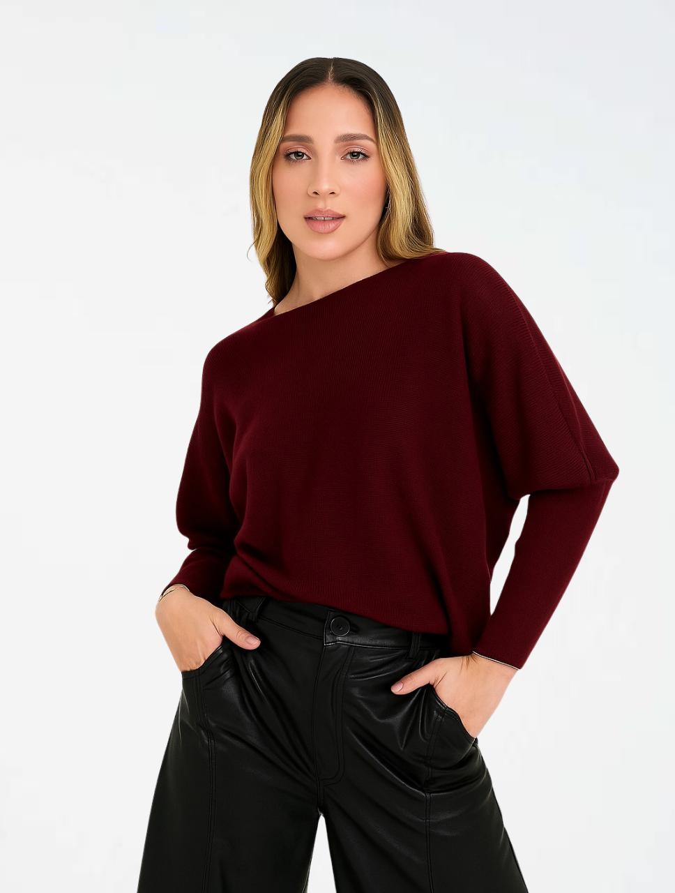 Suéter para Mujer Cuello Bandeja - Samba