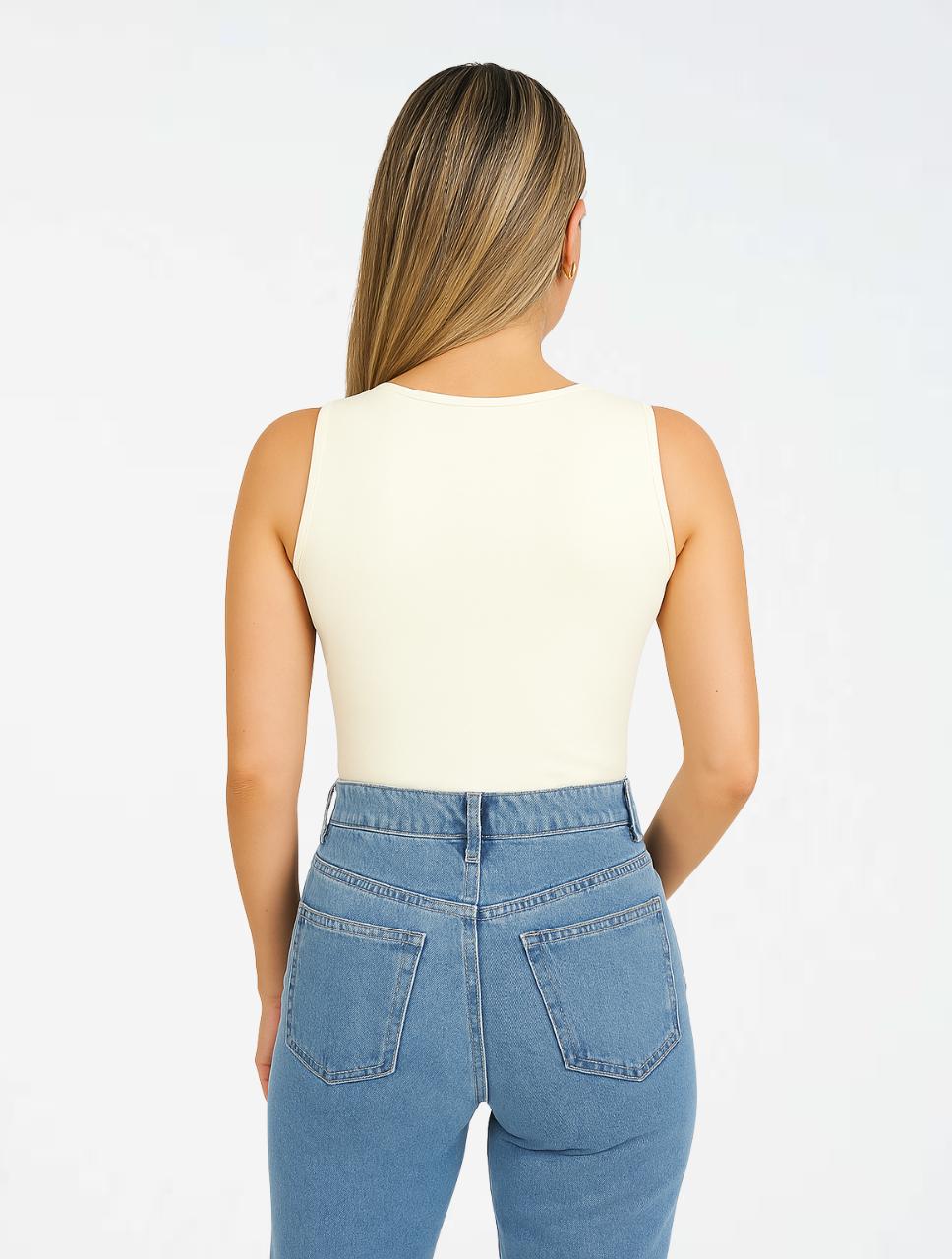 Body para Mujer Cuello Redondo Manga Sisa - Simona