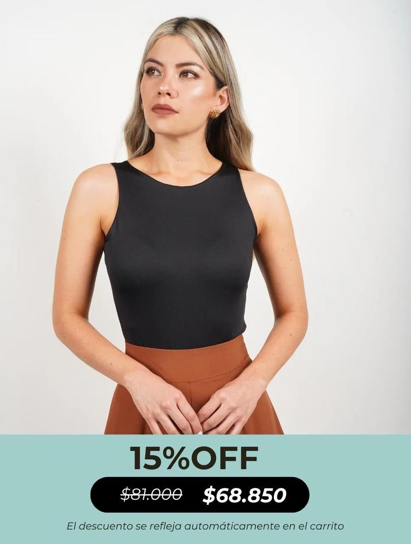 Body para Mujer Cuello Redondo Manga Sisa - Simona