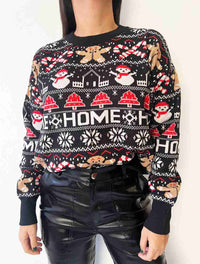 Suéter Cuello Redondo - Saco Navidad Negro