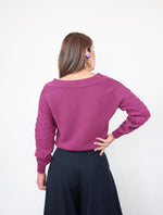 Suéter para Mujer Cuello V - Fantastic Uva