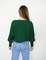 Suéter para Mujer Verde  Mangas Globo - Elisa Verde