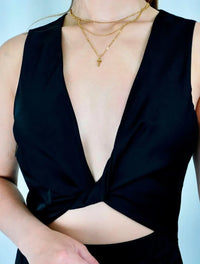 29. Vestido Negro / Muestra Molgoa Nuevo Original Detalle