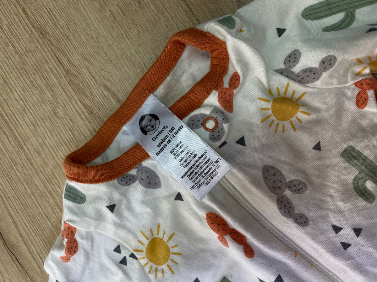 221. Enterizos Bebé Gerber en Perfecto Estado Talla 0 Meses Exclusivo Estilo