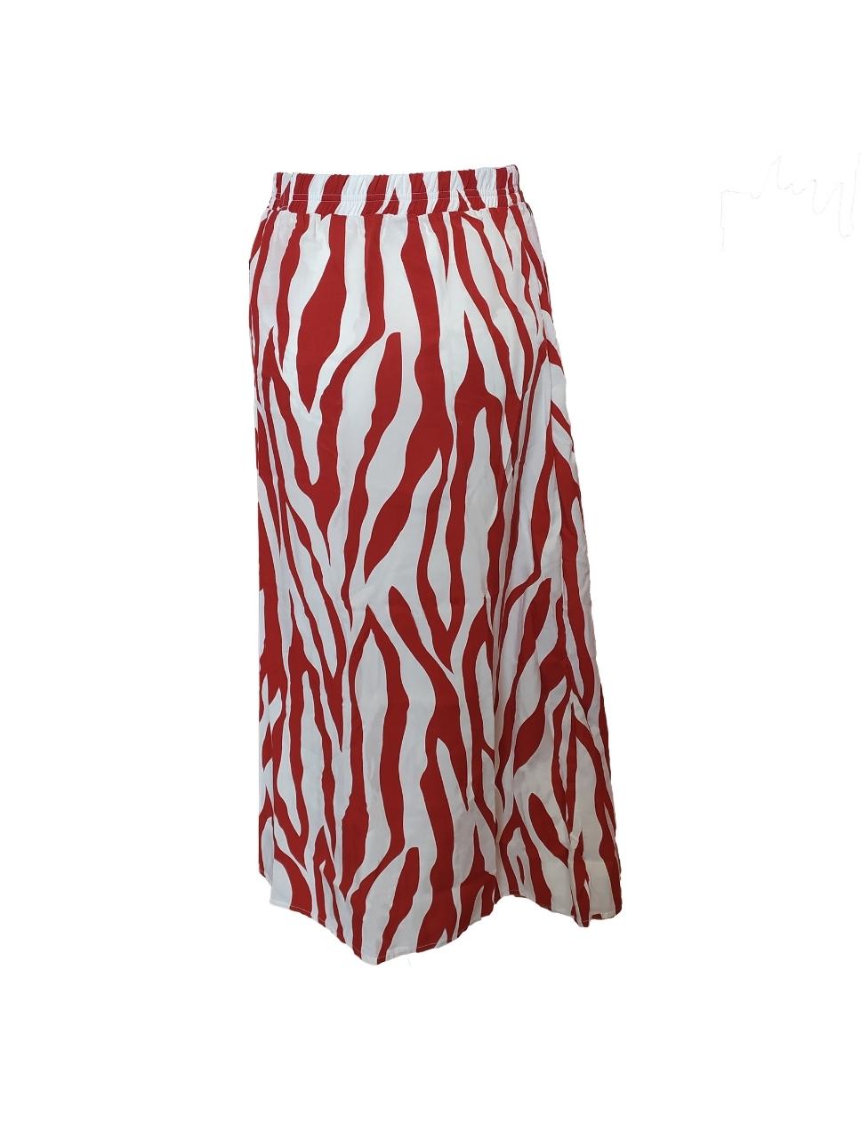 Falda - Valencia Print Zebra Terra