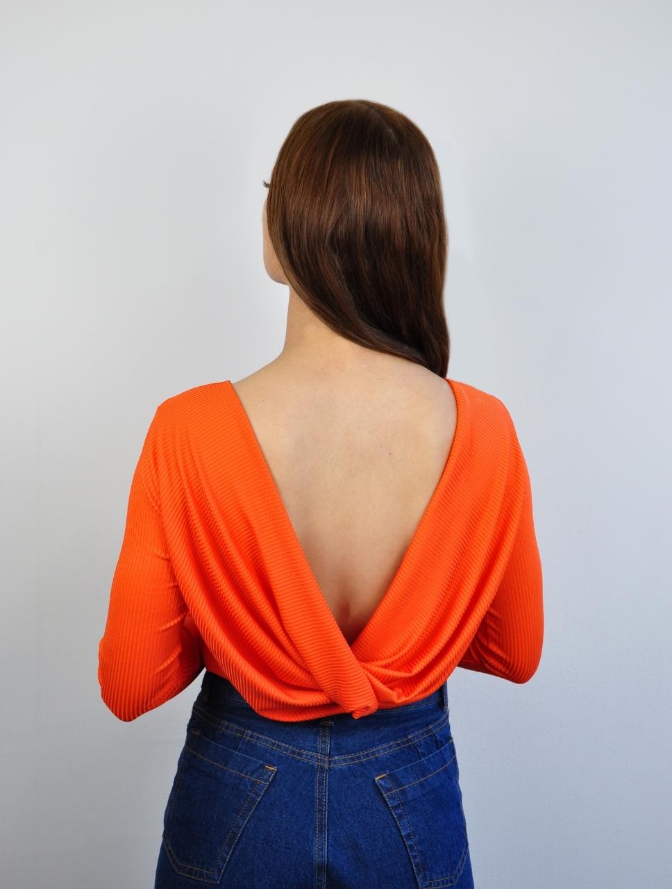 Blusas color naranja neon sale