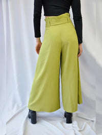 Pantalón para Mujer Verde con Cinturón Hebilla - Pamplona Verde