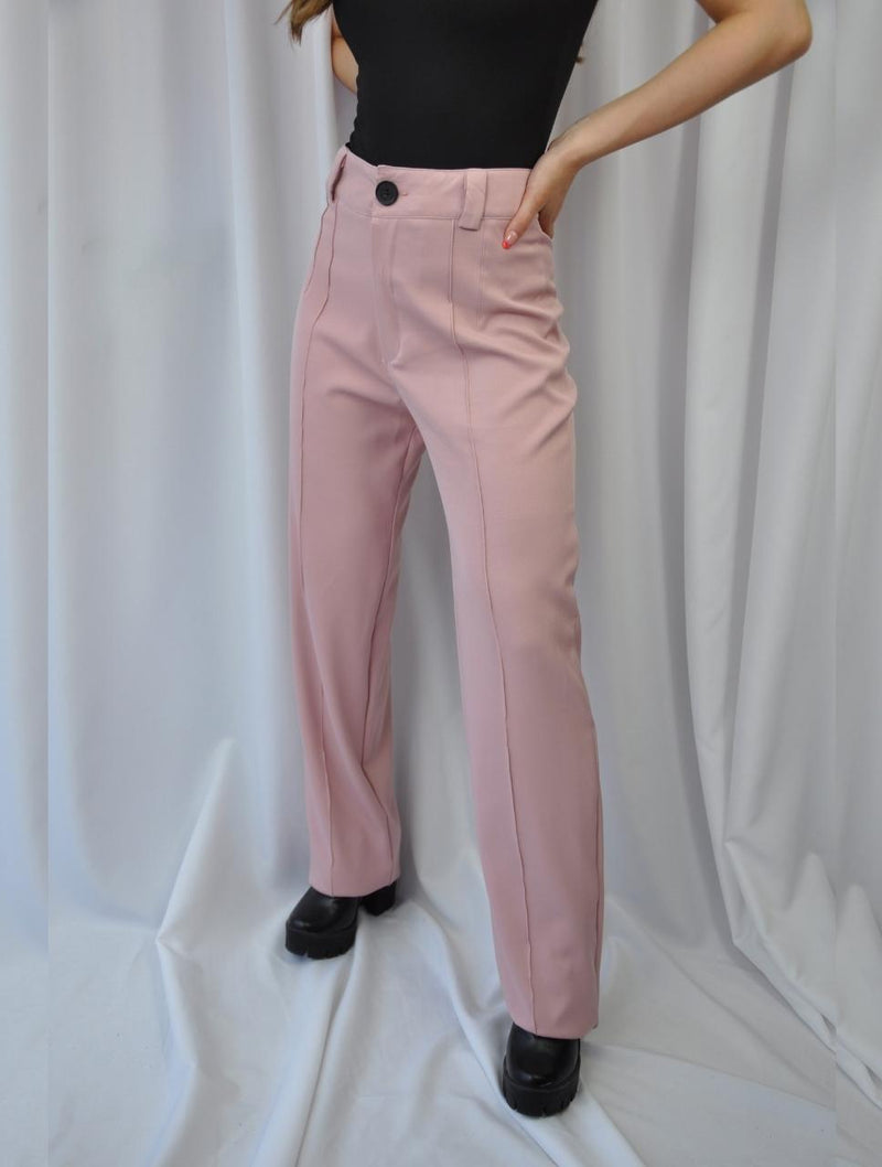 Pantalón para Mujer Palo Rosa Tiro Alto - Lyon Palo Rosa