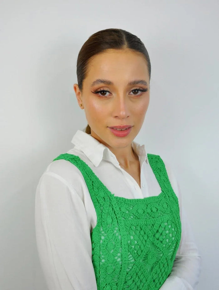 Crop Top Tejido - Mandala Verde Cali