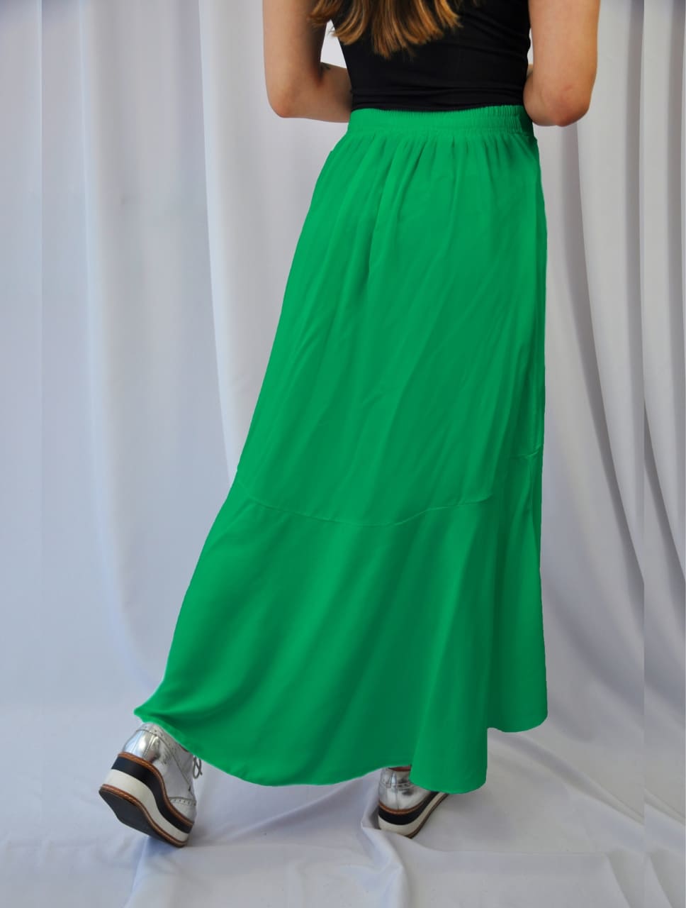 Falda para Mujer Verde Cali Asimétrica con Bolero - Bahamas Verde Cali